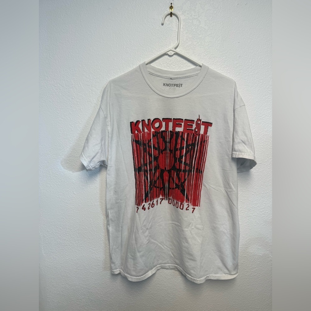 Knotfest Roadshow 2021 Tour T Shirt XL Slipknot Festival Graphic Band Tee White